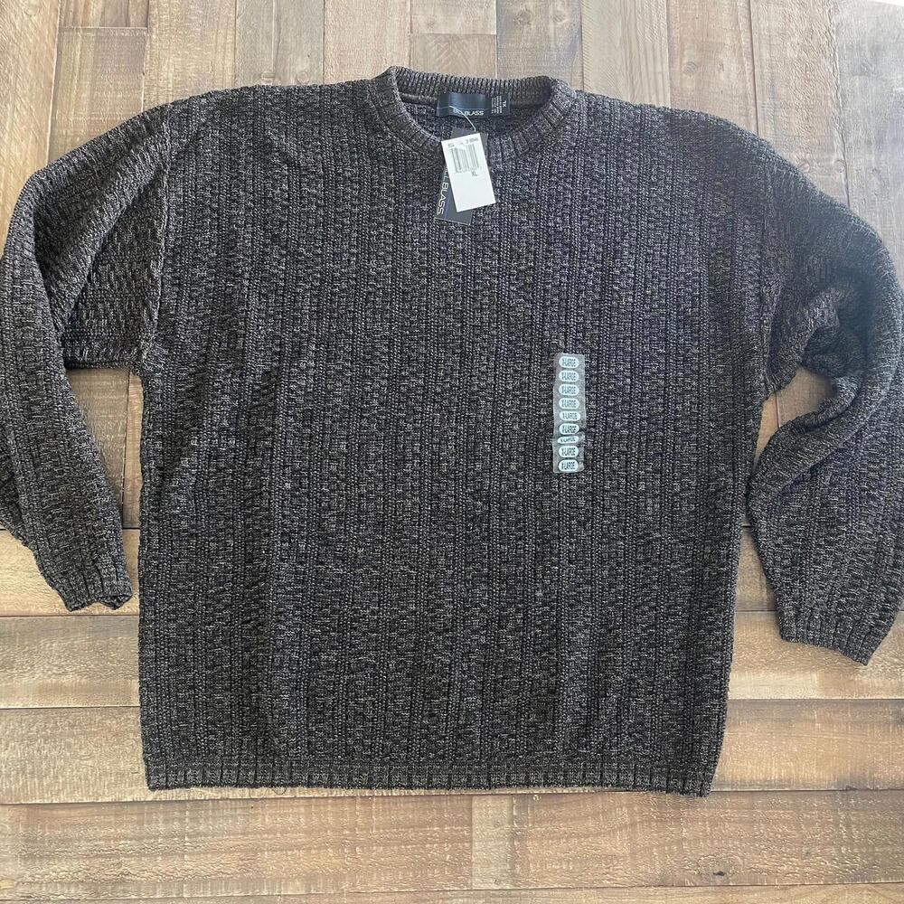 Vintage 90s NEW Bill Blass Menswear Multi Color Sweater NWT